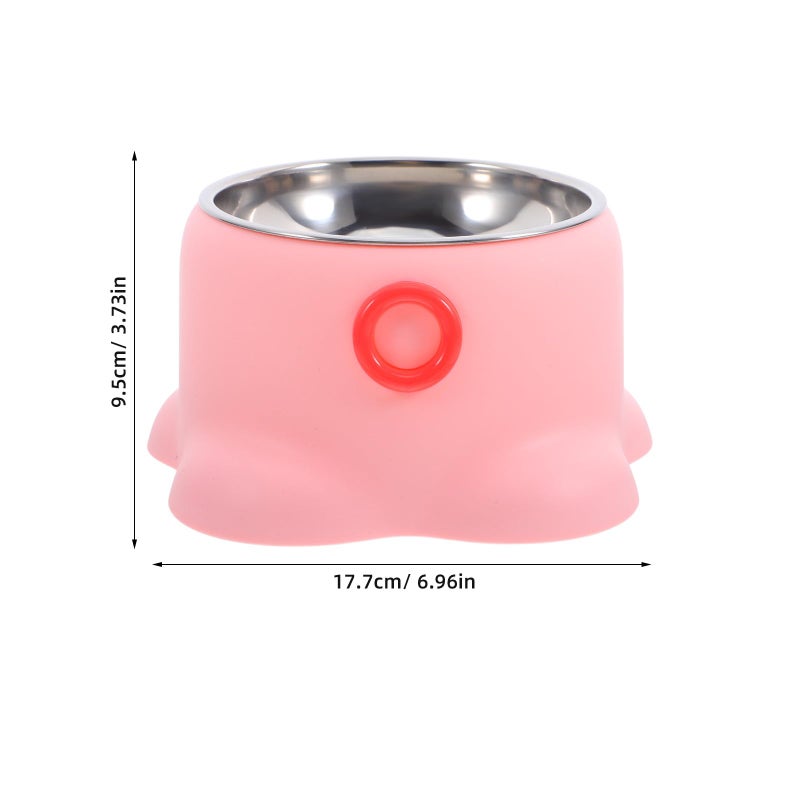 Stainless Steel Anti Spill Pet Bowl Octopus Design Cat Dog Feeding Dish Indoor Outdoor - Image 3