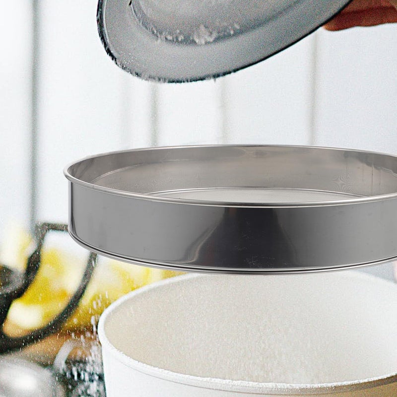 Stainless Steel Flour Sifter Thickened Baking Sieve For Powdered Sugar Cocoa - Image 5