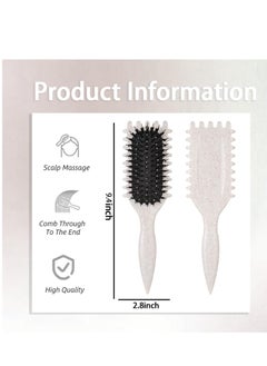 Adando Adando Curly Hair Brush Curl Define Styling Brush Wet Dry Detangler Hair Brush The Essential Tool For Shaping And Styling Your Curls Detangling for Combing Men and Women Achieve Perfectly Defined Curls  - Image 4