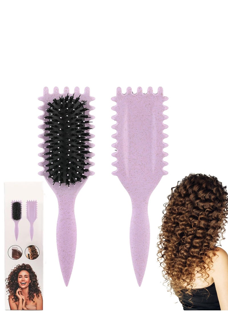 Adando - Adando Curly Hair Brush Curl Define Styling Brush Wet Dry Detangler Hair Brush The Essential Tool For Shaping And Styling Your Curls Detangling for Combing Men and Women Achieve Perfectly Defined Curls - Image 1