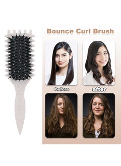 Adando Adando Curly Hair Brush Curl Define Styling Brush Wet Dry Detangler Hair Brush The Essential Tool For Shaping And Styling Your Curls Detangling for Combing Men and Women Achieve Perfectly Defined Curls  - Image 2