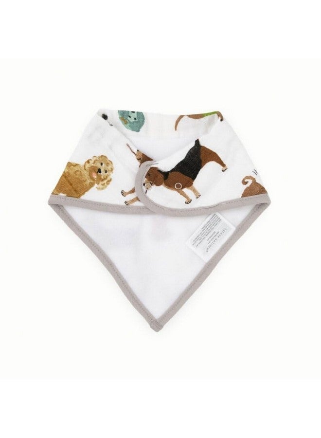 ليتل يونيكورن مريلة أطفال بتصميم يونيكورن صغير، عبوة من ٤ قطع | ماصة، قطنية فائقة النعومة لترطيب الطفل أثناء التسنين | مقاس قابل للتعديل (ووف) - Image 3