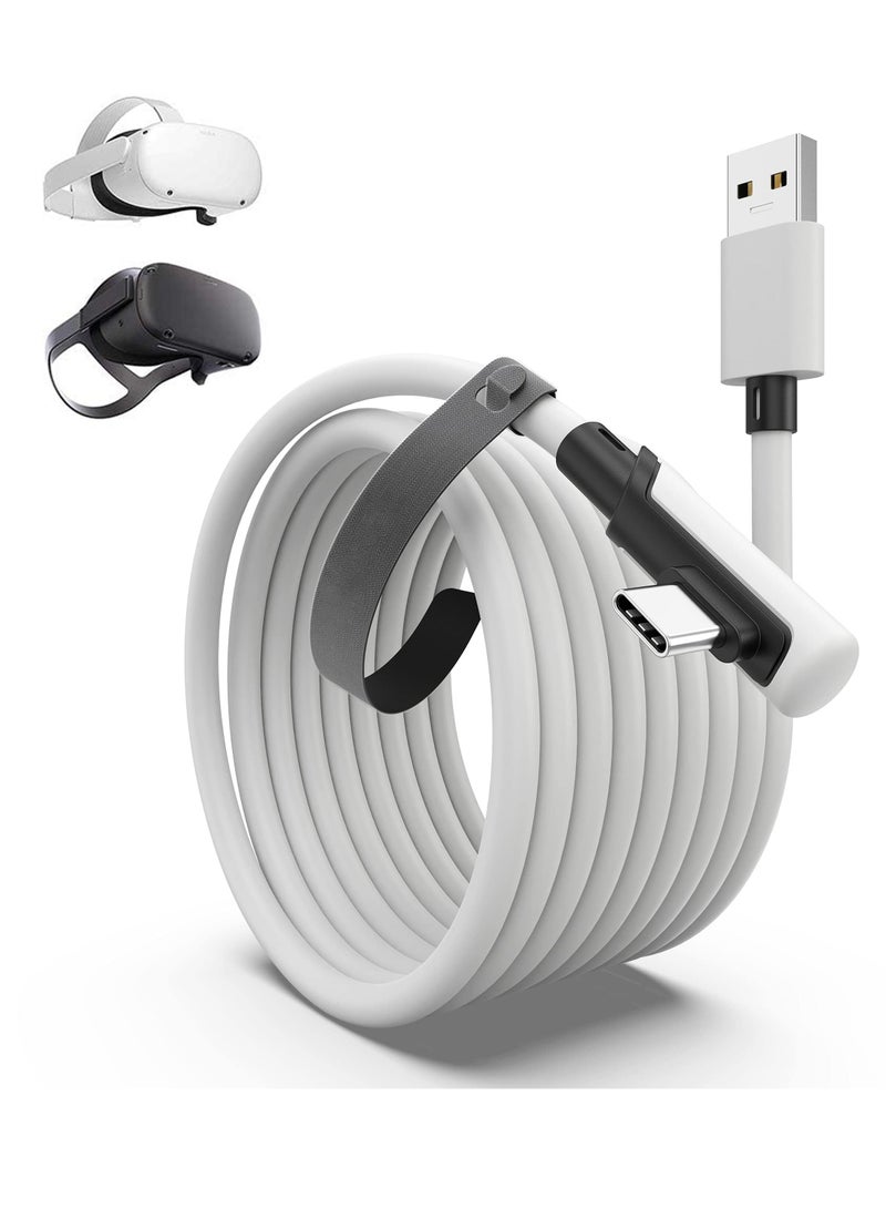 كابل ربط 5 أمتار لملحقات Oculus Quest 2 و PC/Steam VR، نقل بيانات عالي السرعة، كابل USB 3.0 إلى USB C لسماعة VR و PC للألعاب - Image 1