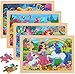 OSBOO Wooden Puzzles for Kids Ages 46 24 Piece Unicorn Mermaid Princess Jigsaw Puzzles 4 Packs Preschool Toddlers Learning Activity Puzzles Toys for Girls 3 4 5 6 Years Old - Image 2