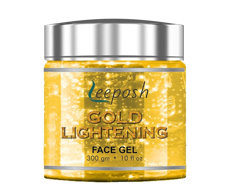 Leeposh Leeposh Gold Lightening gel  vitamin c Gel  24 K Gold gel  skin whitening pure gold gel 300 ml - Image 1