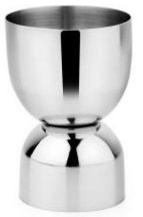 Dynore Stainless Steel Double Sided Damru Style Peg Measure, Essential Tool for Bartenders - 30/60 ML Each