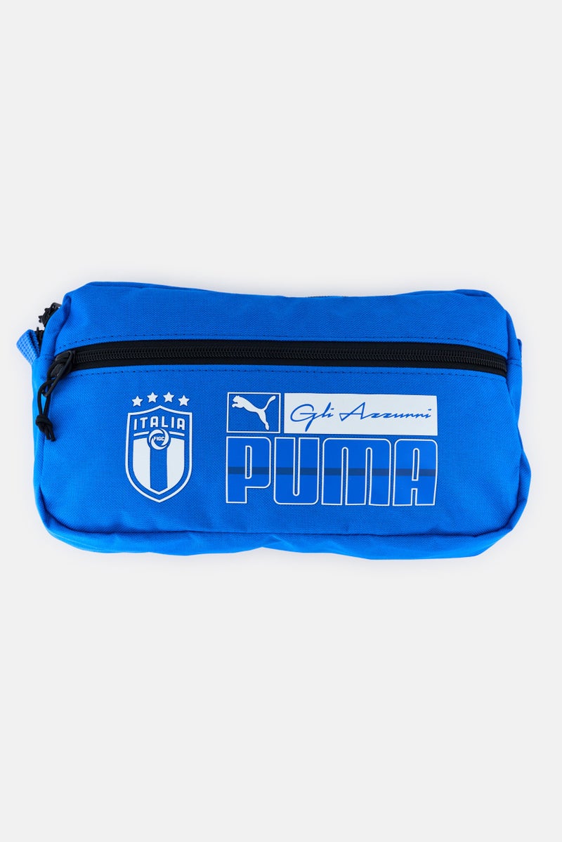 PUMA حقيبة كتف للرجال بشعار العلامة التجارية إيطاليا، زرقاء - Image 1