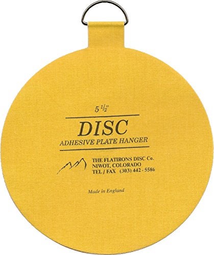 Disc Flatirons Disc Adhesive Extra Large Plate Hanger Set (4 - 5.5 Inch Hangers) - Image 3