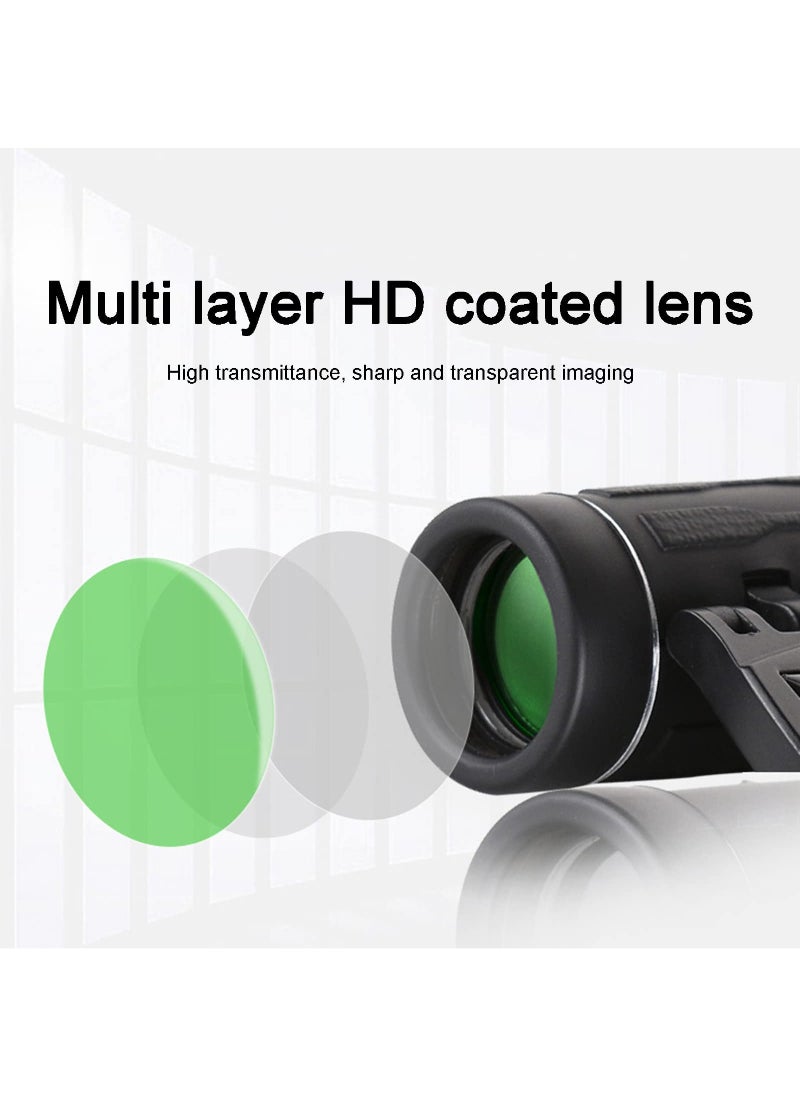 Generic HD Zoom Portable 900x25 Zoom Binoculars High Definition Low-Light Night Vision Travel Folding Telescope Travel Folding Telescope Bag For Watching Travel Viewing  - Image 2