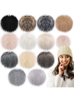 12 Pieces Faux Fur Pom Pom For Hats, 6 Inch Large Faux Fur Pom Pom Balls Fluffy Pom Pom Faux Fox Fur Pom Pom With Elastic Loop For Knitting Hats Bags Scarves - pzsku/ZDD53275AAC9B7BE2FC06Z/45/_/1734347935/f64d8540-7c8b-44ad-a070-c73072ff20ae