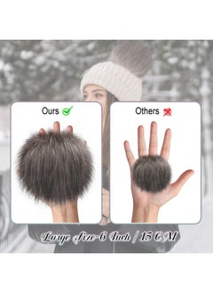 12 Pieces Faux Fur Pom Pom For Hats, 6 Inch Large Faux Fur Pom Pom Balls Fluffy Pom Pom Faux Fox Fur Pom Pom With Elastic Loop For Knitting Hats Bags Scarves - pzsku/ZDD53275AAC9B7BE2FC06Z/45/_/1734347951/f5da0c37-a4d1-4250-8b63-8ae95ae76ffd