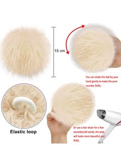 12 Pieces Faux Fur Pom Pom For Hats, 6 Inch Large Faux Fur Pom Pom Balls Fluffy Pom Pom Faux Fox Fur Pom Pom With Elastic Loop For Knitting Hats Bags Scarves - pzsku/ZDD53275AAC9B7BE2FC06Z/45/_/1734347967/e3fa7ba6-95b5-4a5a-8dbd-82f9ca7133b4