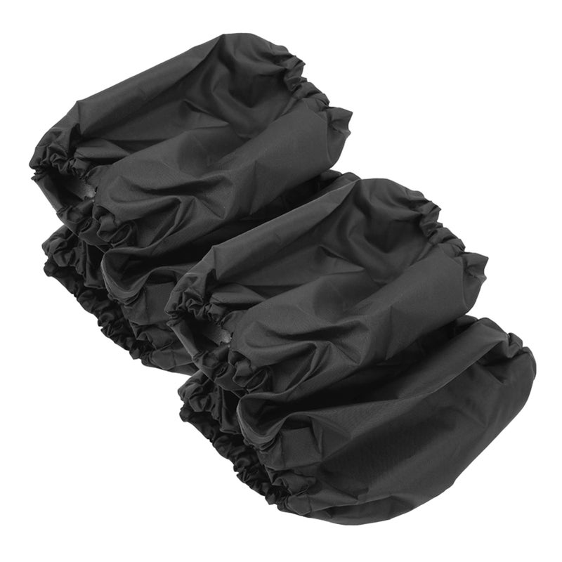 Hztyyier 4 Pcs/Set Stroller Wheel Covers Black Wheelchair Tire Protector for Child Kid Baby Stroller Jogger Wheels Covers(L) - Image 5