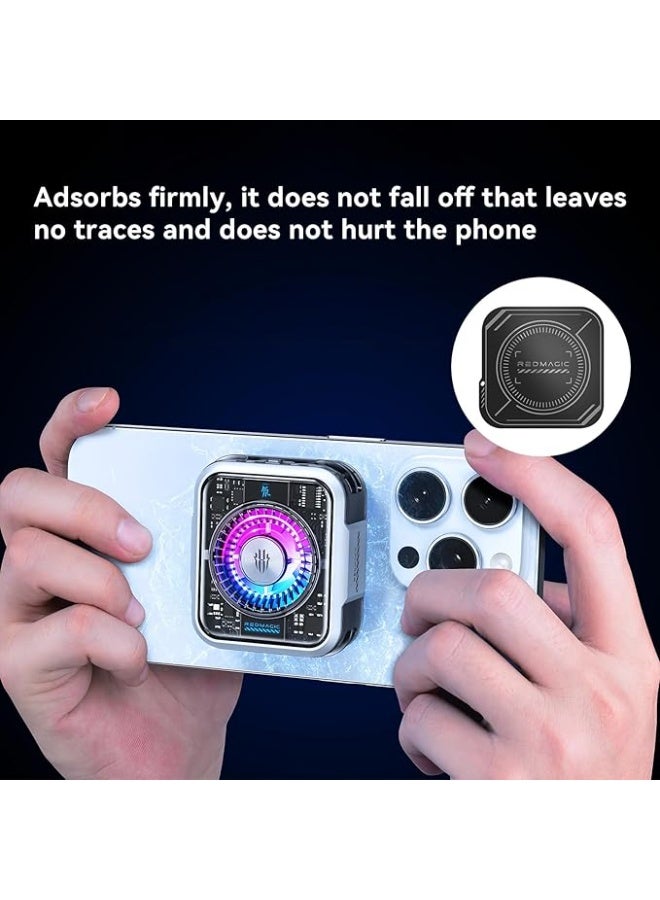 نوبيا ريد ماجيك صفيحة مغناطيسية حرارية من نوبيا ريد ماجيك لمبرد الهاتف والايباد 5 و6 برو – قطعتان بقياس 2.7 إنش مع لاصق قوي – متوافقة مع معظم مبردات الهواتف والايباد والملحقات المغناطيسية - Image 3