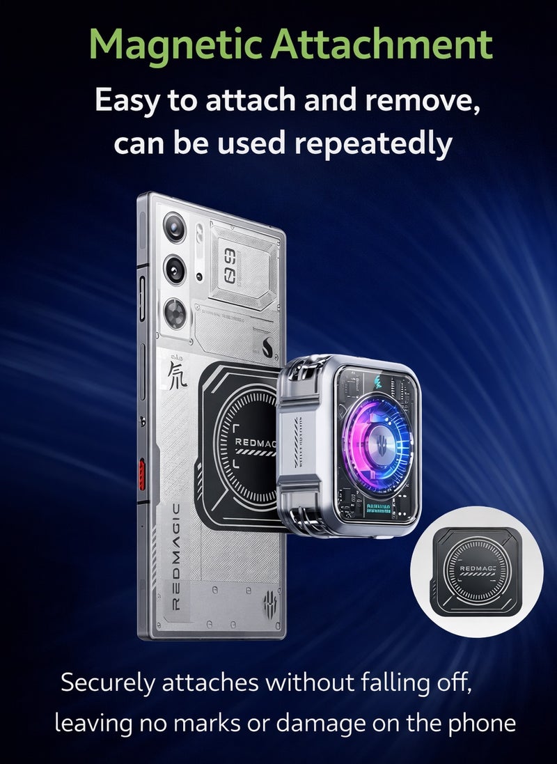 ريد ماجيك صفيحة مغناطيسية حرارية من نوبيا ريد ماجيك لمبرد الهاتف والايباد – قطعتان بقياس 2.7 إنش مع لاصق قوي – متوافقة مع معظم مبردات الهواتف والايباد والملحقات المغناطيسية - Image 2