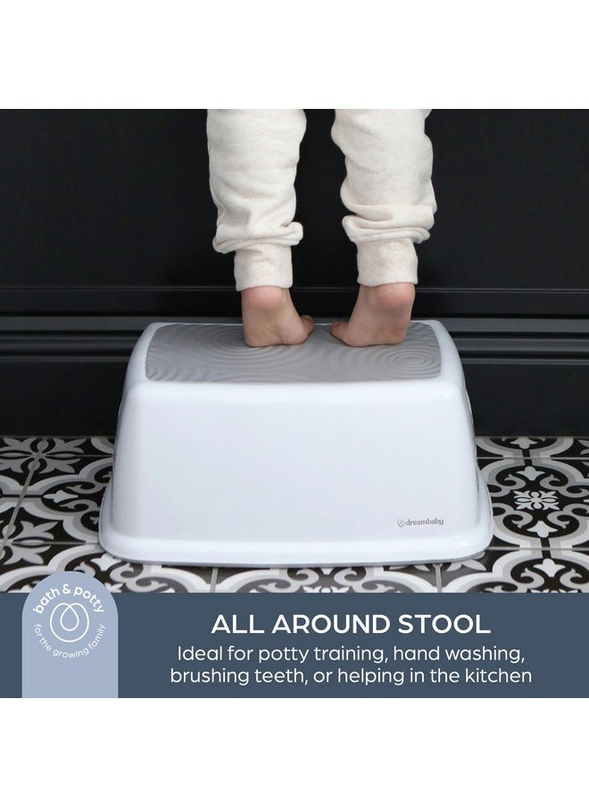 dreambaby Dreambaby Toddler & Me Step Stool Potty Seat Training Aid with Anti-Slip Sure-Grip Steps, Holds up to 320 lbs for Kids & Adults, Grey  - Image 1