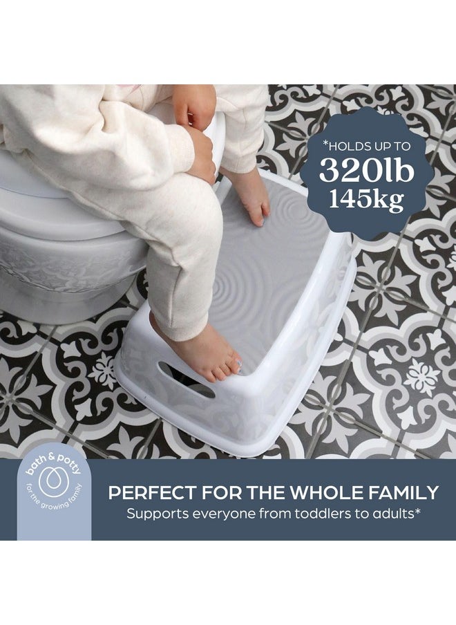 dreambaby Dreambaby Toddler & Me Step Stool Potty Seat Training Aid with Anti-Slip Sure-Grip Steps, Holds up to 320 lbs for Kids & Adults, Grey  - Image 4