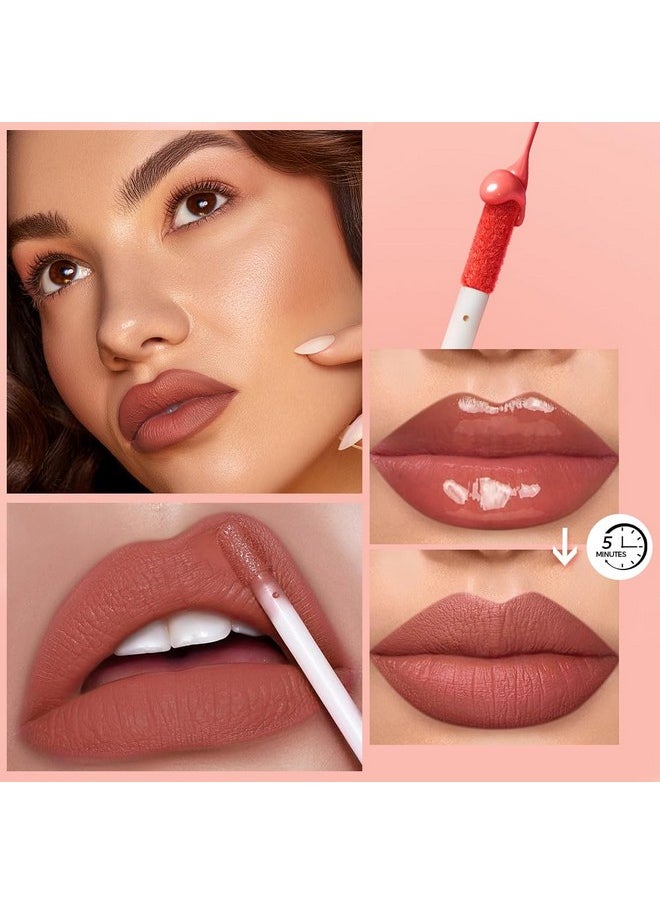 Anglicolor Anglicolor Matte Liquid Lipstick Set,Waterproof Long Lasting Non-Stick Lipstick for Women (12pcs)  - Image 3