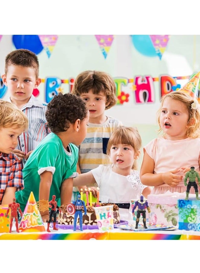 general Marvel's Avengers characters, Hulk, Thor, Iron Man, Spider and Captain United States anime figurines pop model action figures PVC dolls collectible playset - Image 4