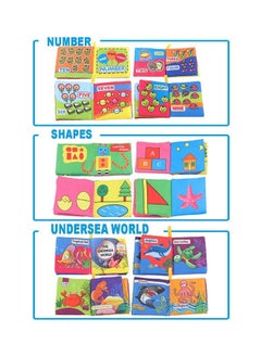 NIBEMINENT 9-Pack Nontoxic Fabric Colorful Cloth Book  - Image 2