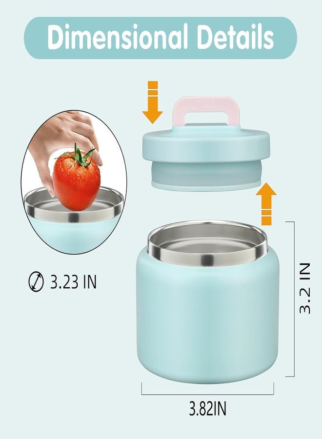 JXXM 8 Oz Thermo Food Jar for Hot & Cold Food for Kids, Insulated Lunch Containers Hot Food Jar,Leak-Proof Vacuum Stainless Steel Wide Mouth Lunch Soup Thermo for School (Pink-Jellyfish) - Image 5
