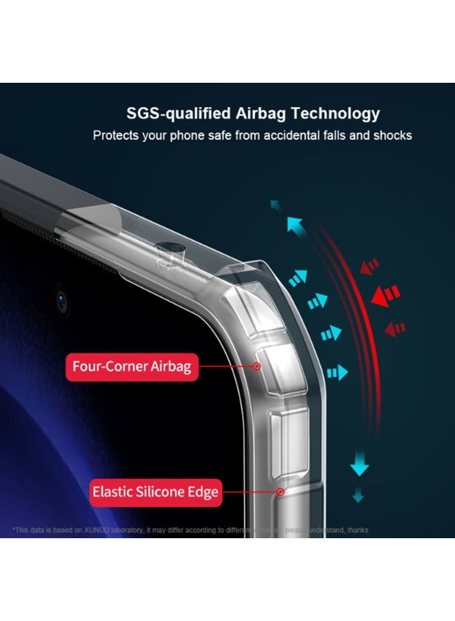 SanHu for Motorola G86 Power 5G Case, Ultra Thin Lightweight, Soft TPU Bumper, Acrylic Clear Back Cover Motorola G86 Power 5G, Black - Image 2