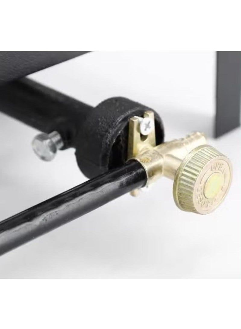 Denx 2 burner gas stove black - Image 5