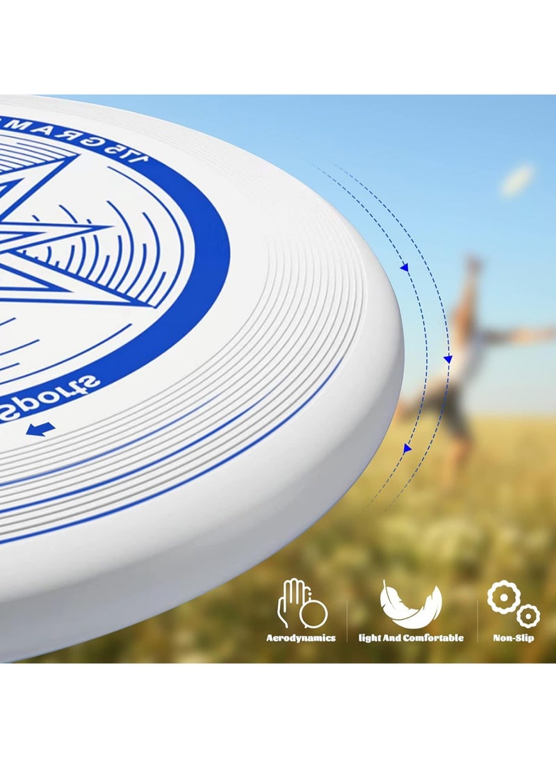 Luminous Frisbee 20cm Children's Frisbee Soft Rubber PU Material, Suitable for Outdoor Sports and Pets and Outdoor Competitive Games, Ideal Holiday Gift - Diameter 20cm - White - Image 4