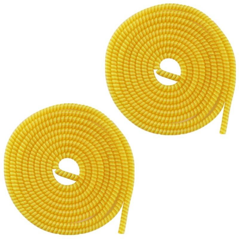 Florican Full Size 1.4 Meter (2 Pcs) Spiral Cable Protector Suitable for All iPhone/Android Mobile Charging Cables (Yellow) - Image 5
