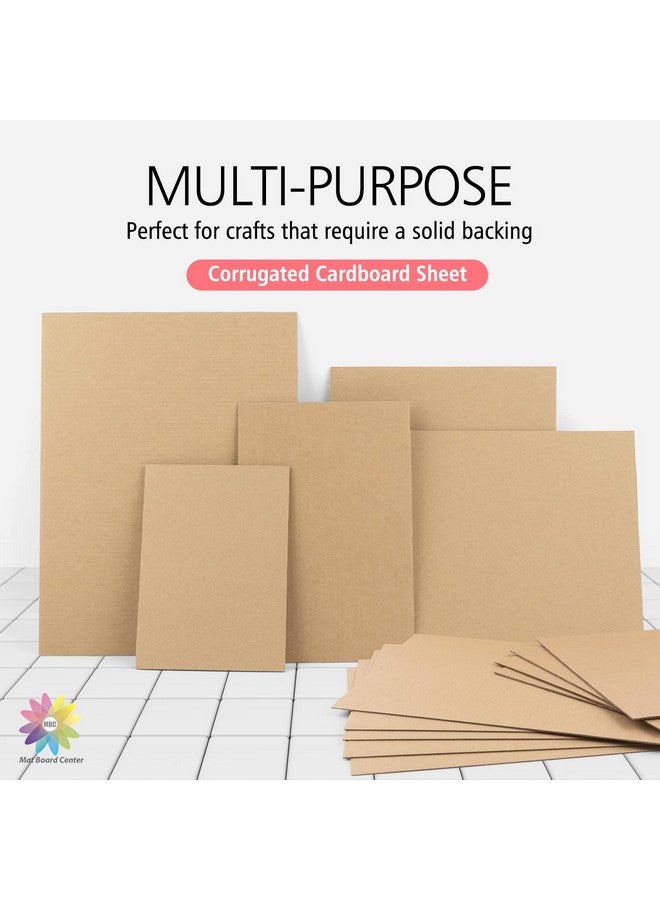 MBC MAT BOARD CENTER Mat Board Center 50 Corrugated Cardboard Sheets 8X10 Inches Flat Card Board Inserts For Packing Shipping Mailing Diy Crafts - Image 4