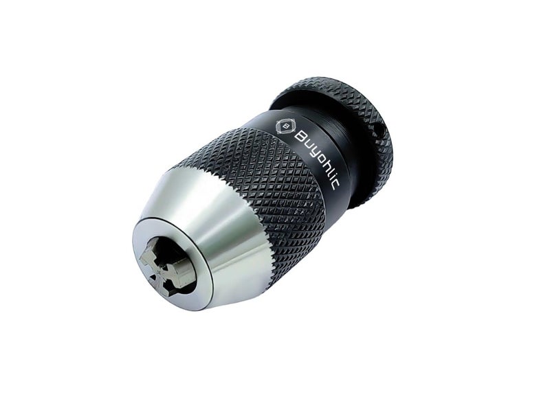 Buyohlic Micro Fine Drill Adaptor Miniature Quill 0-1/8 INCH/ 0-3MM JT0 KEYLESS Drill Chuck Taper to mount Drill Chuck - Image 1