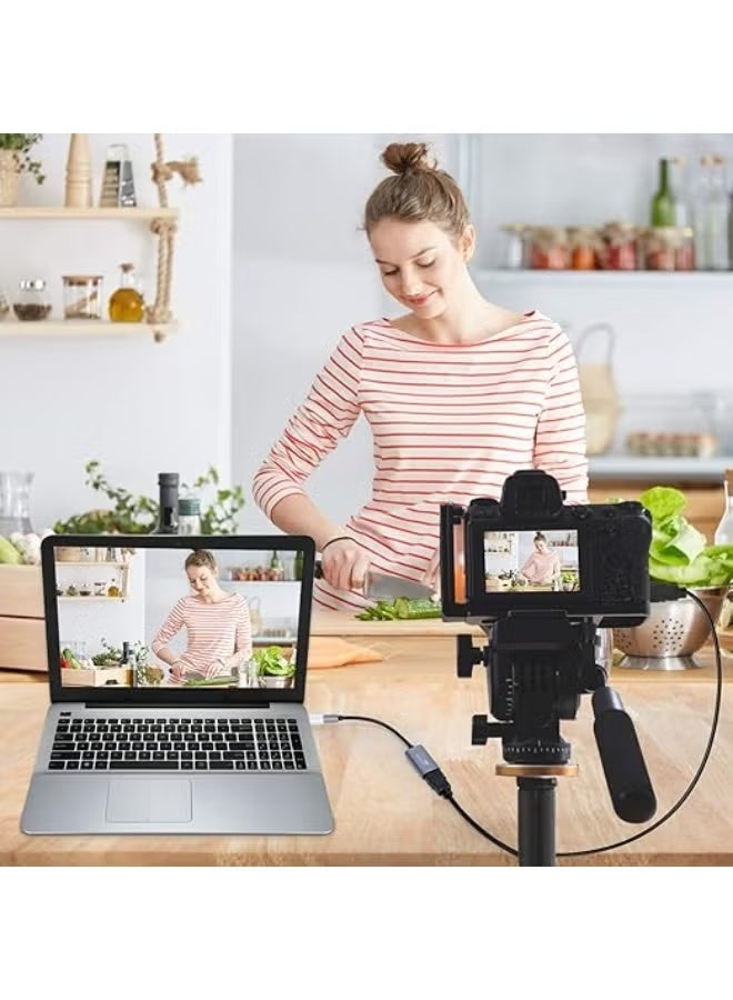 HDMI to USB-C video capture card via USB 3.0, supports 4K input and 1080p 60fps recording, for live streaming and recording, compatible with Windows and Mac. - Image 3