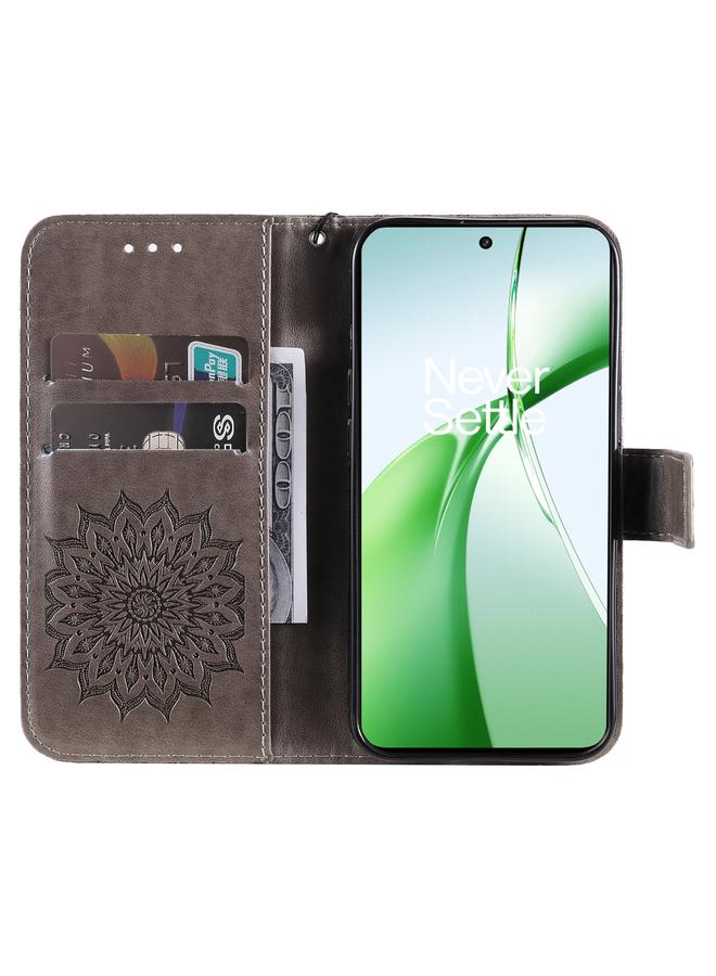 اس-توب جراب هاتف OnePlus Nord CE4 من الجلد المنقوش بنقشة عباد الشمس - Image 4