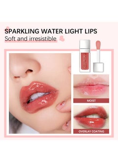 Charm Kiss Hydrating Lip Glow Oil, Moisturizing Lip Oil Gloss Transparent Plumping Lip Gloss, Transparent Toot Lip Oil, Korean Fashion Lip Glosslip Oil Tinted For Lip Care And Dry Lips-  - Image 2