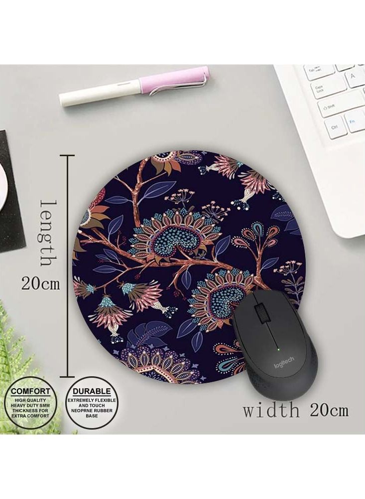 Protective Printed Mouse Pad Round - Image 1