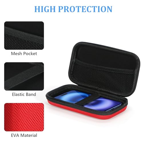 GLCON Hard Protective Travel Case, GLCON Electronic Organizer for Anker/Jackery/RAVPower Power Bank, Shockproof EVA Carrying Case for Cell Phones, Travel Gadgets for Cables, Car/GPS Accessories - Image 4