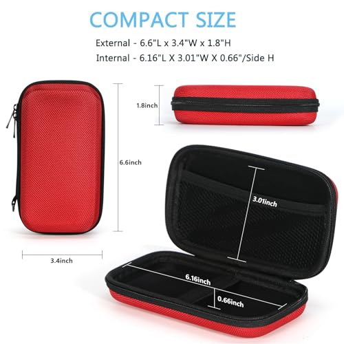 GLCON Hard Protective Travel Case, GLCON Electronic Organizer for Anker/Jackery/RAVPower Power Bank, Shockproof EVA Carrying Case for Cell Phones, Travel Gadgets for Cables, Car/GPS Accessories - Image 3