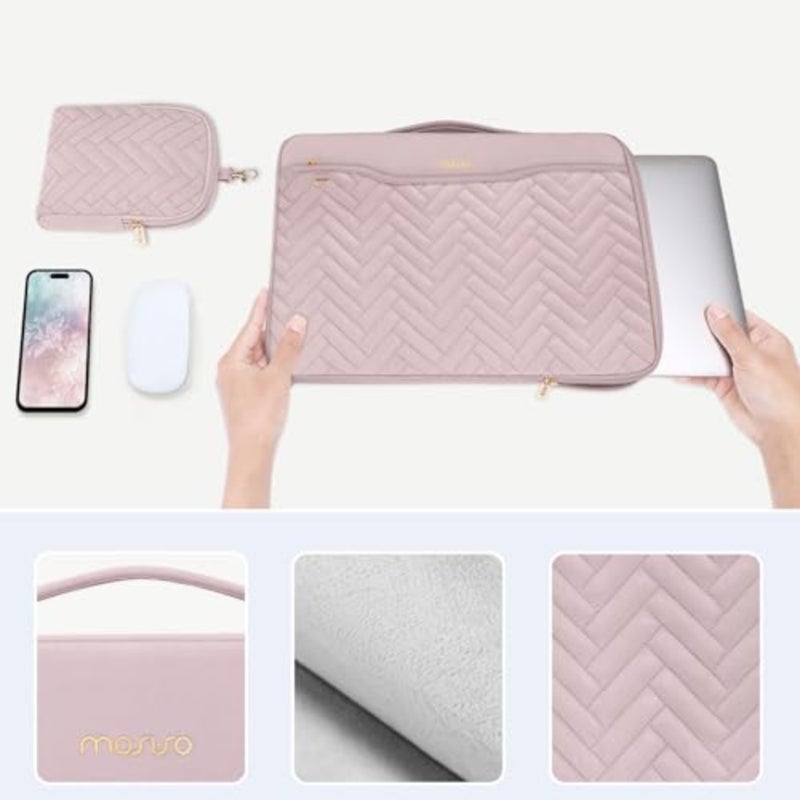 360 Protective Laptop Case for 13-inch Laptops, Durable Nylon, Black, Shockproof and Scratch-Resistant - Image 5