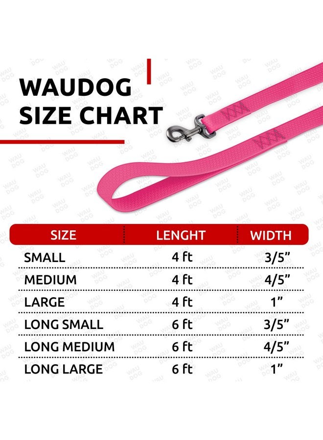 WauDog WAUDOG Waterproof Dog Leash 4 Ft / 6 Ft - Anti-Slip Dog Leash for Large Dogs, Small and Medium Dogs - Heavy Duty Dog Leash with Water and Dirt-Resistant - Long Or Short Dog Leashes for Boy & Girl Dogs - Image 3