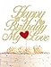 AHAORAY Happy Birthday My Love Cake Topper Gold Glitter My Love Birthday Party Cake Decoration Lover Cake Topper with Heart for Wife Husband Children or Parent - Image 3