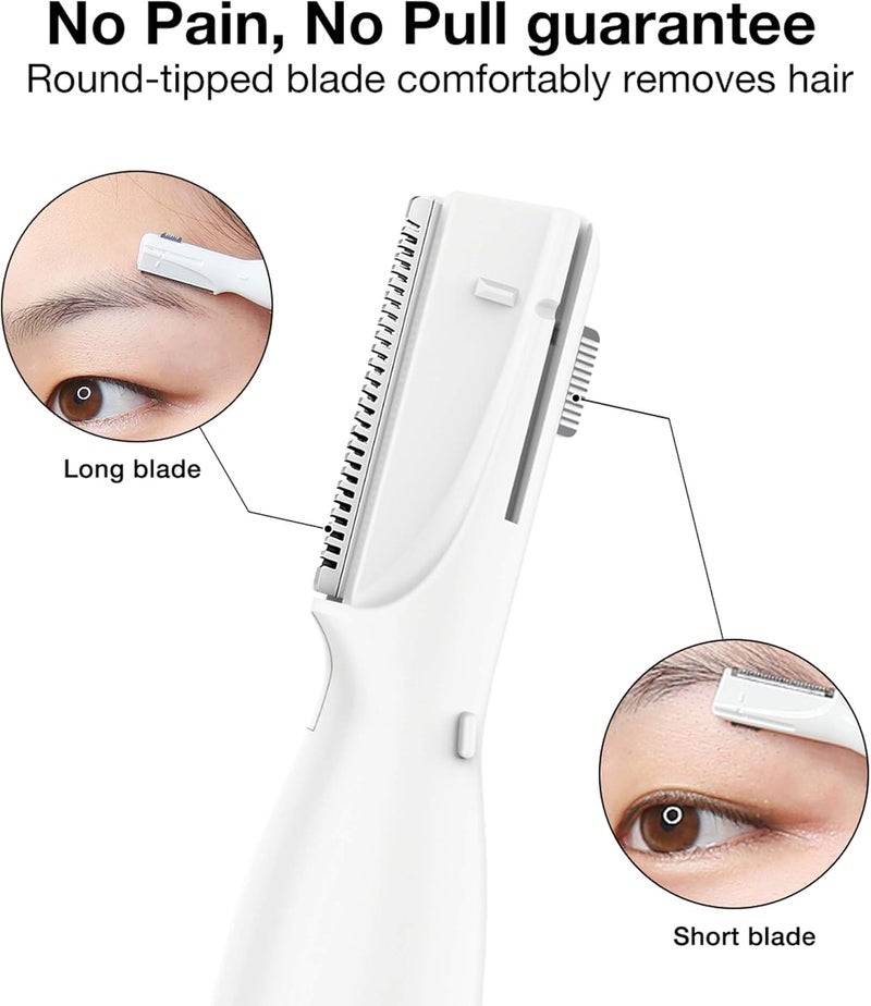 pritech Electric Shaver Women's Eyebrow Razor Trimmer Portable Mini Eyebrow Face Razor Trimmer for Women Eyebrows / Face / Body / Facial Treatment, Precision Shaving, No Risk of Cutting - Image 3