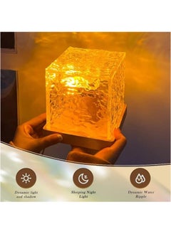 Hihonor Ocean Wave Projector Light,16 Colors Midnight Aura Lamp with Touch Control Aurora Glow Lamp,3D Tesseract Lamp for Light Projector for Home Office Bar Restaurant Underwater Projector Light  - Image 4
