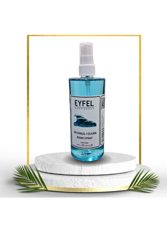 معطر جو إيـفـل برذاذ الغرف – رائحة المحيط | انتعاش يدوم طويلاً | 400 مل | للمنزل والمكتب