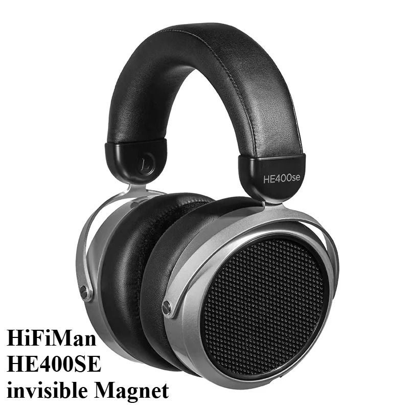 Hifiman HE400se Invisible Magnet Full-Size Open-Back Planar Magnetic Wired Hi-Fi Headphones, 3.5mm - Image 1