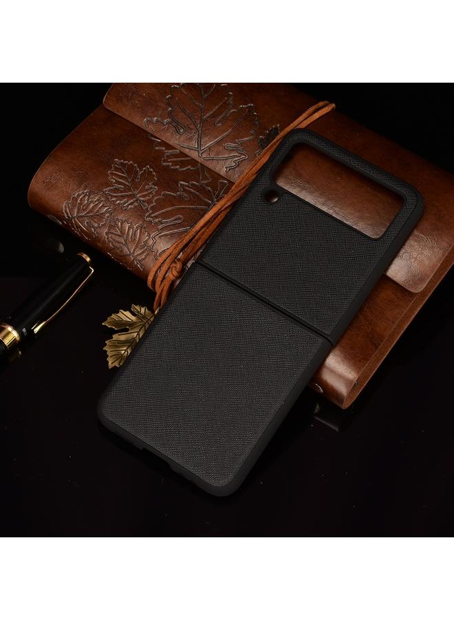 S-TOP Case For Samsung Galaxy Z Flip3 5G Cross Texture Phone Case - Image 5