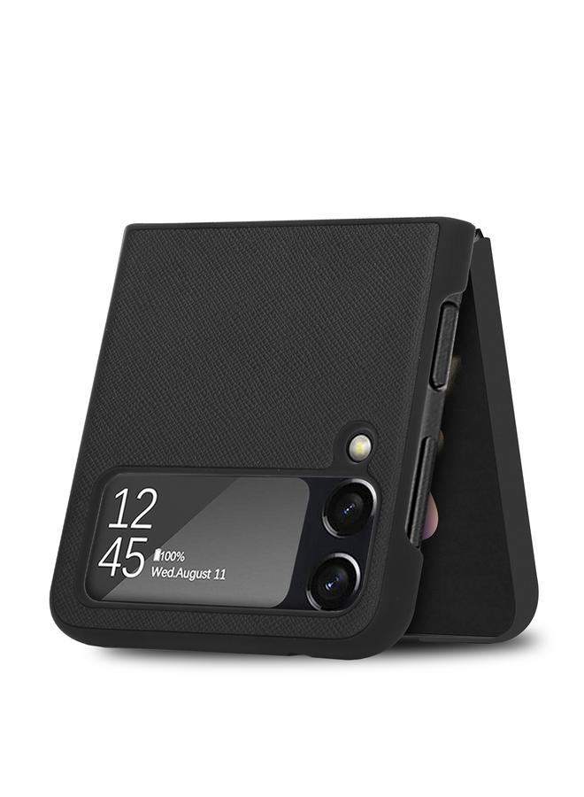 S-TOP Case For Samsung Galaxy Z Flip3 5G Cross Texture Phone Case - Image 3