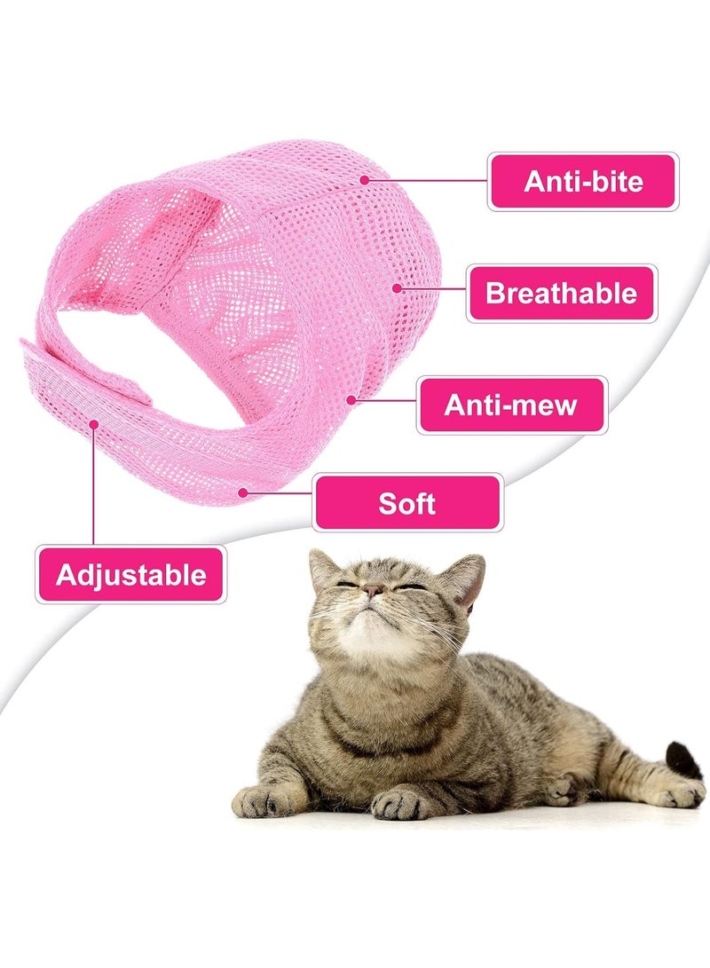 5 Pcs Cat Bathing Kit, Adjustable Bathing Bag, Shower Net, Muzzles, Nail Clipper, Tick Remover Tool, Massage Brush - Image 3