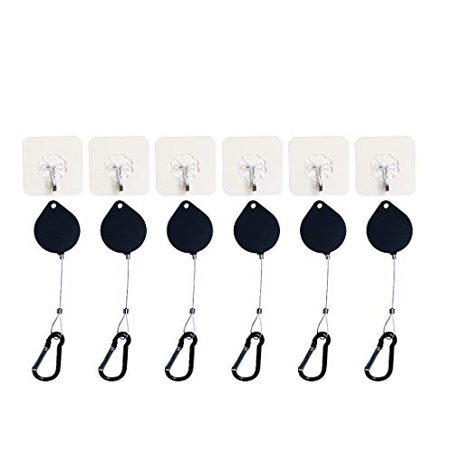 Orzero (6 Sets) Orzero VR Cable Management Compatible for Quest 3S/Quest 3/Quest 2/Quest/Rift S/Valve Index/HTC Vive/Sony PlayStation or Other Wired PCVR Games Retractable with Lanyards and Adhesive Hooks - Image 1