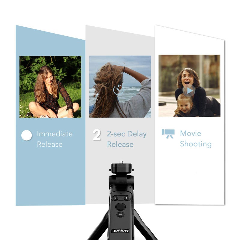 AODELAN Camera Remote Control Wireless Shooting Grip Tripod Grip for Canon EOS RP, EOS R, R5, R6, M50, M50 II, 6D Mark II, 77D, 850D, 800D, 200D, 250D, EOS Rebel SL2, T7i, T8i, 90D, EOS M6 Mark II - Image 5
