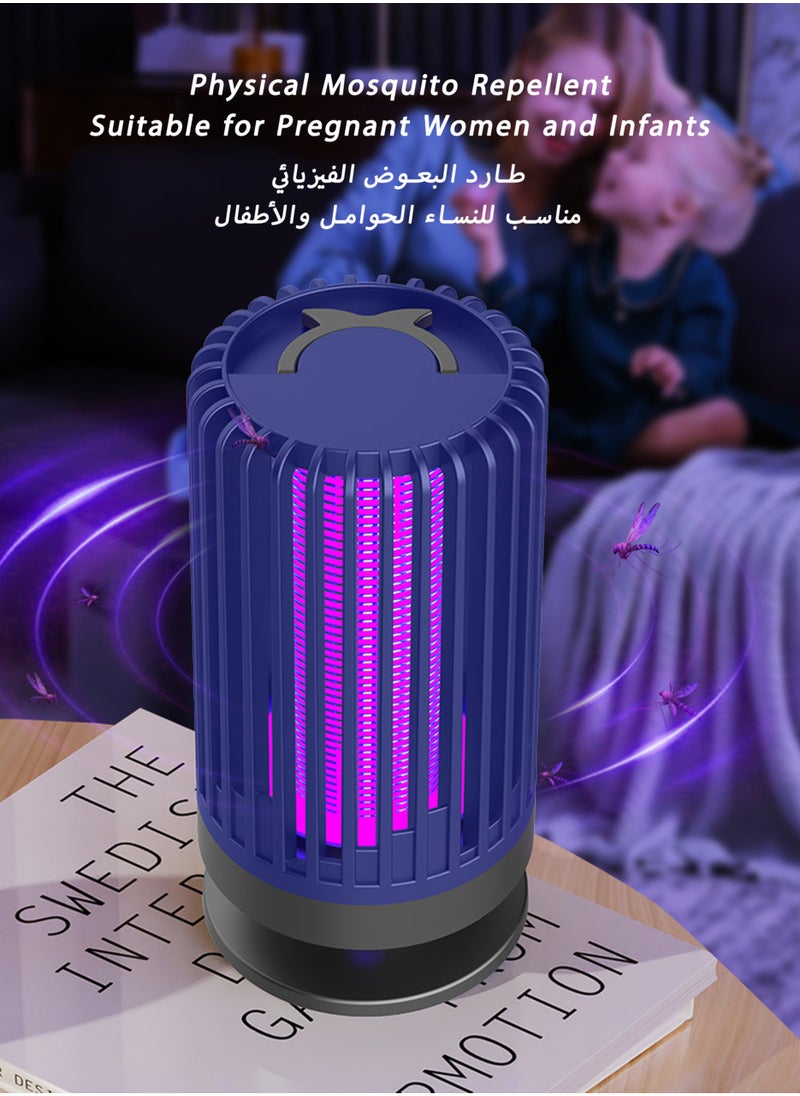 تيلانبو مبيد حشرات محمول | جهاز طارد للحشرات يعمل بالأشعة فوق البنفسجية بقوة ٥ واط يجذب البعوض والذباب والحشرات | أفضل وسيلة لمكافحة الآفات المنزلية والخارجية بتكلفة معقولة | بنفسجي غامق  - Image 5